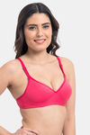 Komli Padded Non-Wired Full Coverage T-Shirt Bra - Dark Pink — thumbnail 6